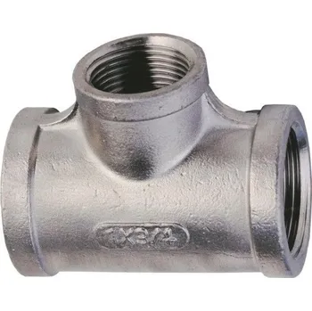 Fitinka Swiss Fittings Nerezový T-kus FFF redukovaný ISO 4144 Redukce: 3/4" x 1/2" x 3/4"