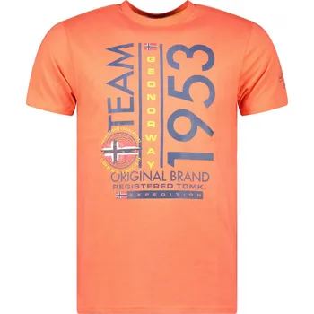 Pánské tričko GEOGRAPHICAL NORWAY tričko pánské JULTIME MEN S korálová