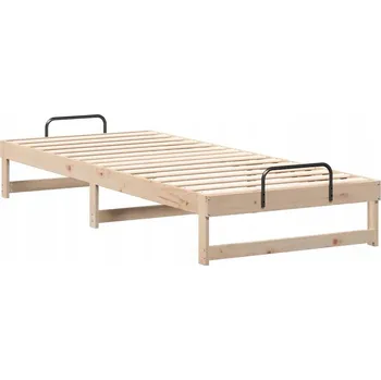 Postel Rám postele Hnědá 80 x 220 cm Masivní borové dřevo