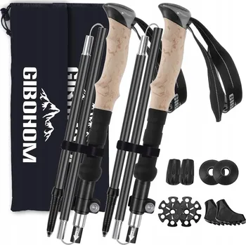 Trekingová hůl GIBOHOM Trekové hole skládací 105-125 cm Hliník 7075