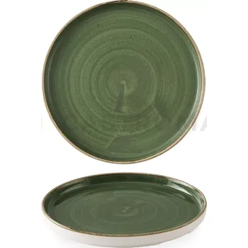 Talíř Talíř mělký s okrajem, 210 mm | CHURCHILL, Stonecast Sorrel Green