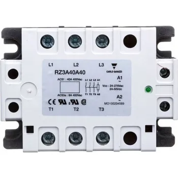 Relé Třífázové polovodičové relé 24-440V AC 40A, ovládání 24-275VAC/24-50VDC