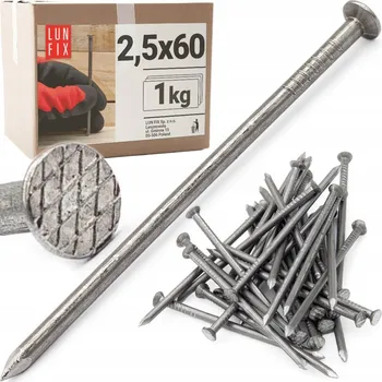Hřebík Stavební hřebíky Lun Fix GBC014 2,5x60 mm 1 kg