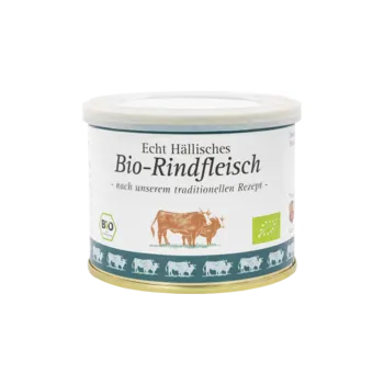 Hotové jídlo Bäuerliche Erzeugergemeinschaft Schwäbisch Hall Pravé Hallské hovězí ve vlastní šťávě 200g bio BIO Množství: 1 ks