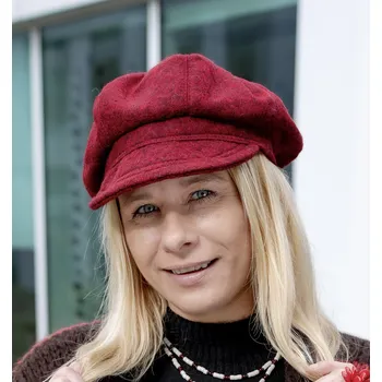 Čepice Lenbutik Mirka vínová