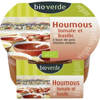 Omáčka BioVerde Hummus rajčata s bazalkou 150 g bio BIO VEGAN BEZLEPEK Množství: 1 ks