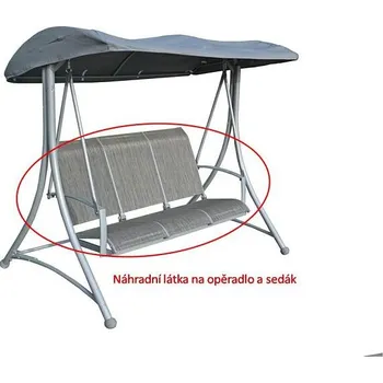 Zahradní houpačka Látka na sedák HOLLYWOOD - šedá Rojaplast