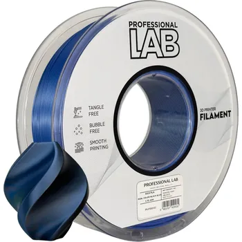 Filament Profesional Lab Filament SILK PLA DUAL COLOR černá, modrá 1.75mm 1kg