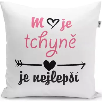 Polštář Sablio Polštář Moje tchyně je nejlepší: 40x40 cm