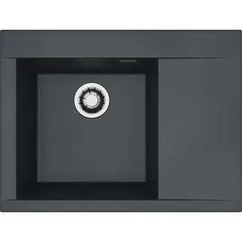 Granitový dřez Alveus PURE-G 60 L černý A90 + QC sifon_algranit + 5 % sleva v košíku s kódem SLEVA5