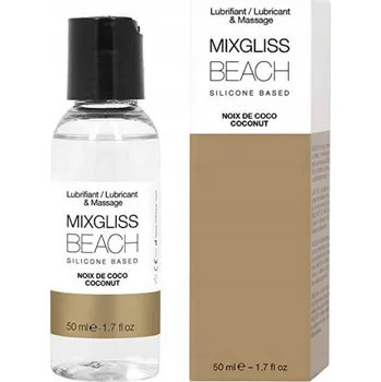 MIXGLISS BEACH - SILIKONOVÝ MAZIVO S VŮNÍ KOKOSU 50ML