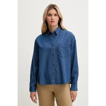 Džínová košile United Colors of Benetton 5DHJDQ0CJ modrá 57X, vel. L