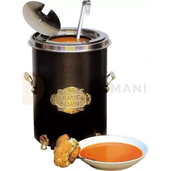 Servírovací stolek Kotlík na horkou polévku 250x250x350 mm, černý | NEUMARKER, 00-10538