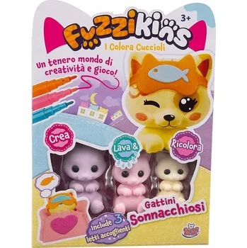 kreativní sada Fuzzikins Mini Pejsci Kreativní pejsci smývatelní pro oblékání a malování
