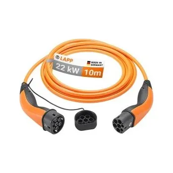 Auto-moto baterie Kabel nabíjecí LAPP 65311 typ 2 22kW 32A 3 fáze 10m pro elektromobil
