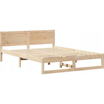 Ložnice Rámeček postele Přírodní 140 x 200 cm Masivní borovicové dřevo