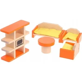 Doplněk pro panenku Onshine Sada nábytku do domečku pro panenky - OBÝVACÍ POKOJ