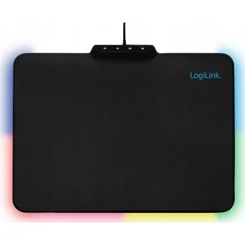 Podložka pod myš Herní podložka pod myš RGB LED pro hráče MousePad 36x26 USB LogiLink