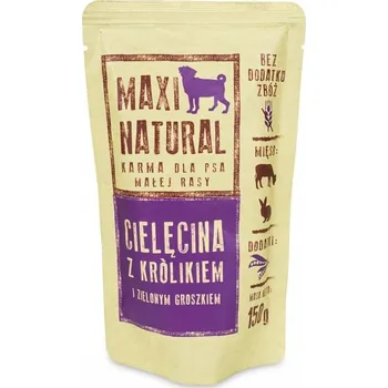 Krmivo pro psa Maxi Natural Dog Krmivo Telecí Králík 150g