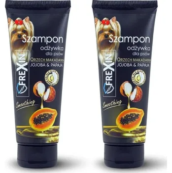Kosmetika pro psa FREXIN Šampón s kondicionérem pro psy 2v1 Jojoba & Papaya 2x220 g