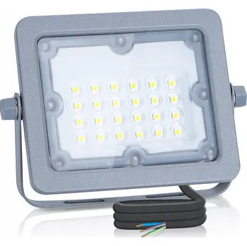 LED reflektor halogen 20W IP65 6500K šedý 90°