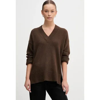 Dámský svetr Svetr s příměsí vlny United Colors of Benetton 1244D403A hnědá 82A, vel. L