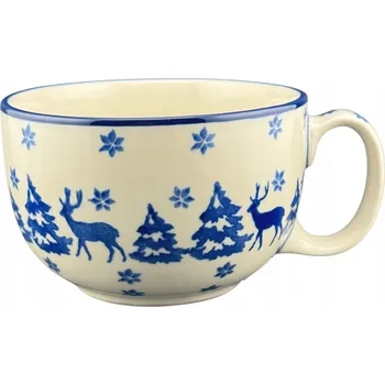 Šálek velký 350 ml Zimní deka 1931X Keramika Bolesławiec