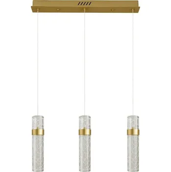 LED Lustr na lanku LAGOS LED/24W/230V zlatá