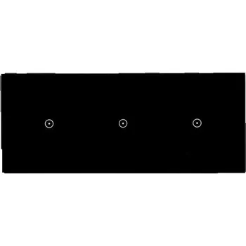 vypínač Trojitý dotykový vypínač, Klasický, Zapuštěný Kontakt-simon černý DSTR3111/73