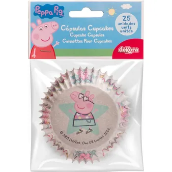 Forma na pečení Košíčky na muffiny Peppa Pig 25 ks – Dekora