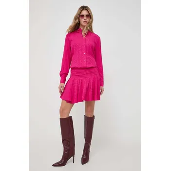 Dámské oblečení Šaty s příměsí hedvábí Pinko 102306.A193 fialová 40X, vel. 34