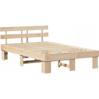 Ložnice Dřevěná manželská postel VidaXL 120x200 cm borovice