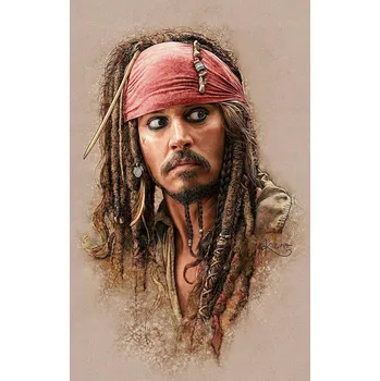 Puzzle PUZZLE Piráti z Karibiku Jack Sparrow - + JMÉNO Krabička 120 dílků