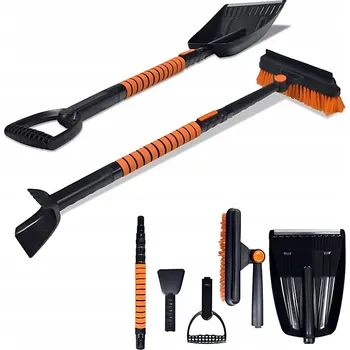 Autoškrabka ODŚNIEŻANIE: LOPATA, ŠKRABKA, KARTÁČ TELESKOPICKÝ 5v1 na sníh a led