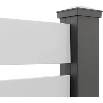 Plot Covernit Plotový hliníkový sloupek S přírubou 76 x 76 x 1500 mm