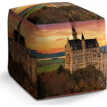 Taburet Sablio Taburet Cube Hrad: 40x40x40 cm