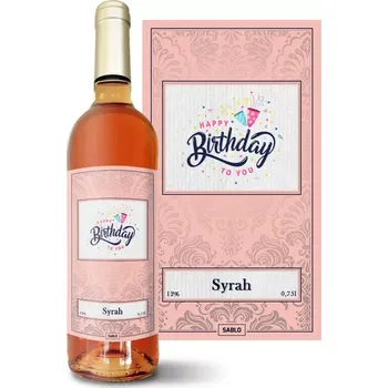 Víno Sablio Růžové víno Happy birthday to you 2: 0,75 l