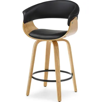 Křeslo Mebel Partner Elynah 65 (černá + dub)