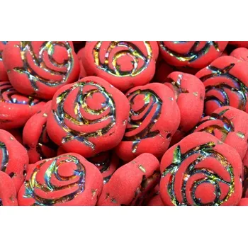 Korálek Korálky Růže č.6008 (18x18mm)