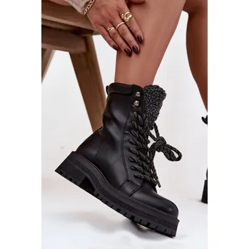 Dámská zimní obuv Dámské trapery z eko kůže – černé Bellora Velikost: 36