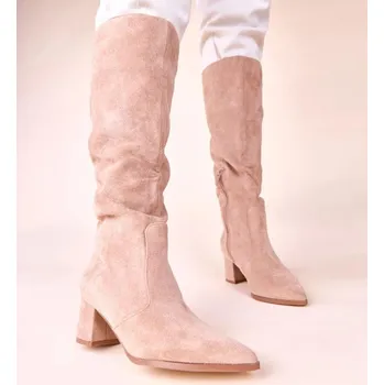 Dámské kozačky Kozačky na podpatku model 220995 Solea 40