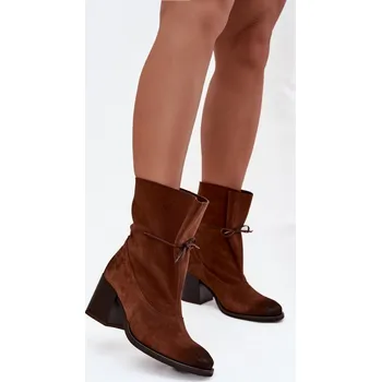 Dámská zimní obuv Boty na podpatku model 220703 Step in style 40