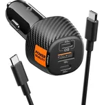 SPIGEN NABÍJEČKA DO ZAPALOVÁNÍ AUTA ESSENTIAL EV1133 3-PORT CAR CHARGER 113W BLACK
