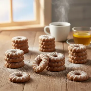 Čokoládová tyčinka Kakaové věnečky 700 g (7×100 g) – kakaové sušenky obalované cukrem (Kakaové věnečky sušenky obalované cukrem (7 %))