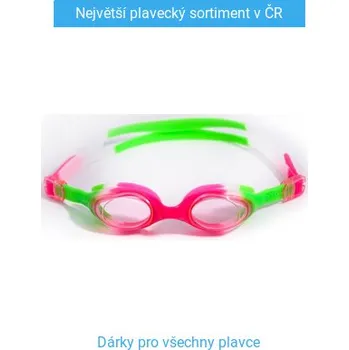 Plavecké brýle Dětské plavecké brýle BornToSwim junior goggles 1 Růžovo/zelená