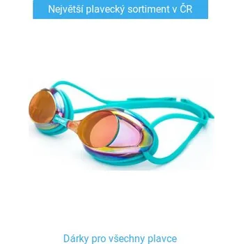 Plavecké brýle Plavecké brýle BornToSwim Freedom Mirror Swimming Goggles Tyrkysová