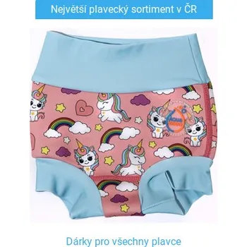 Kojenecké plavky Dětské kojenecké plavky AquaKiddo Swim Nappy Unicorn XL