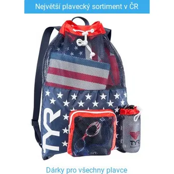 Sportovní vak TYR Big Mummy Mesh Bag Modrá