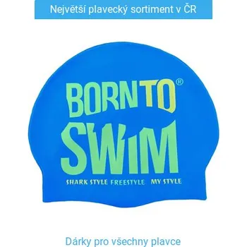 Plavecká čepice BornToSwim Silicone Cap Junior Tmavě modrá