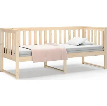 Postel Denní postel bez matrace 75x190 cm masivní borovicové dřevo